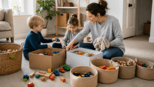 Ausmisten mit Kindern